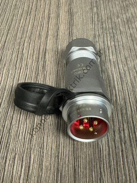 WEIPU SF2011/P4 4 Pin IP67 Metal Kasa Karşıt Kablo Tipi Erkek Su Geçirmez Konnektör