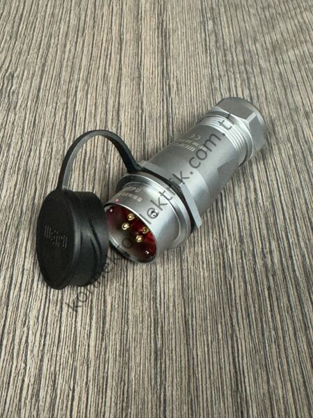 WEIPU SF2011/P4 4 Pin IP67 Metal Kasa Karşıt Kablo Tipi Erkek Su Geçirmez Konnektör