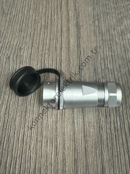 WEIPU SF2011/P4 4 Pin IP67 Metal Kasa Karşıt Kablo Tipi Erkek Su Geçirmez Konnektör