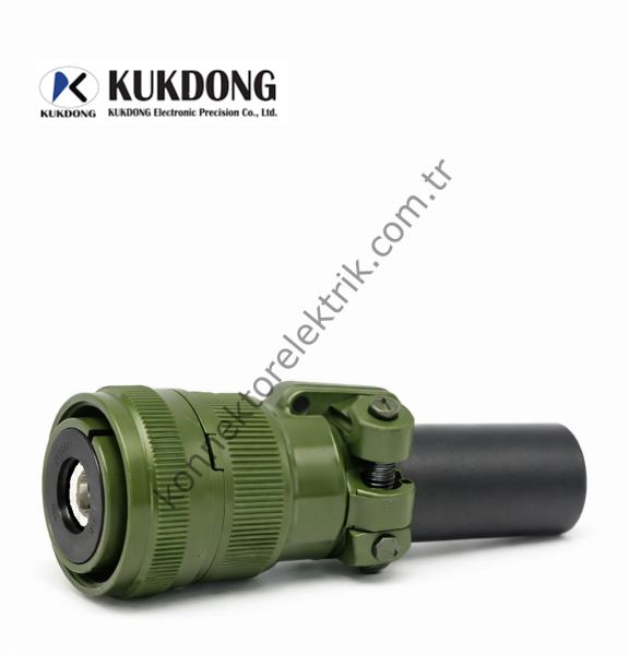 KUKDONG MS3106F 22-7S 1 Pin Metal Kasa Kablo Tipi Dişi Askeri Konnektör