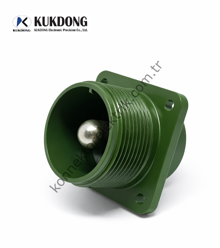 KUKDONG MS3102E 22-7P 1 Pin Metal Kasa Panel Tipi Erkek Askeri Konnektör