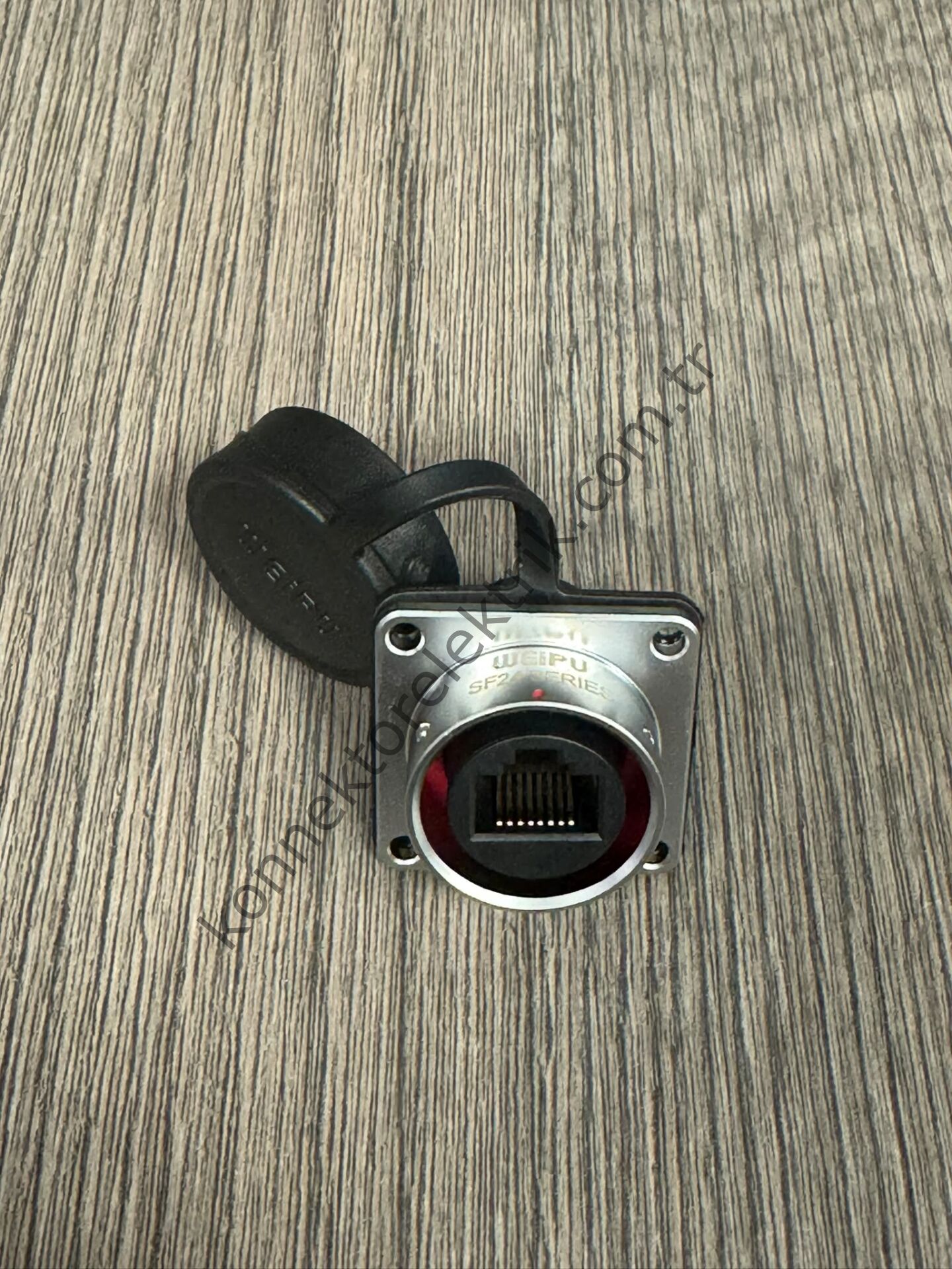 WEIPU SF2413/SRJ45 IP67 Metal Kasa Panel Tipi Dişi RJ45 Konnektör