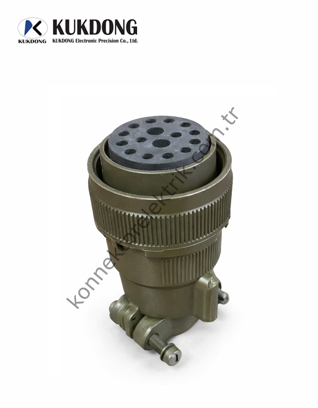 KUKDONG MS3106F 24-7S 16 Pin (14+2) Metal Kasa Kablo Tipi Dişi Askeri Konnektör