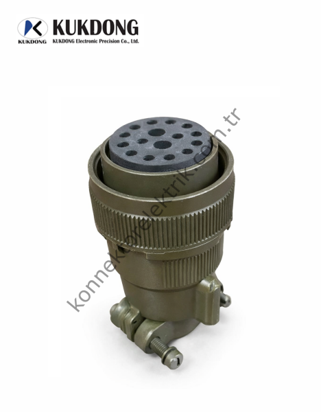 KUKDONG MS3106F 24-7S 16 Pin (14+2) Metal Kasa Kablo Tipi Dişi Askeri Konnektör