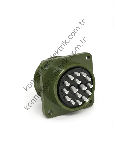 HZ CONNECTORS MS3102E 24-7P 16 Pin (14+2) Metal Kasa Panel Tipi Erkek Askeri Konnektör