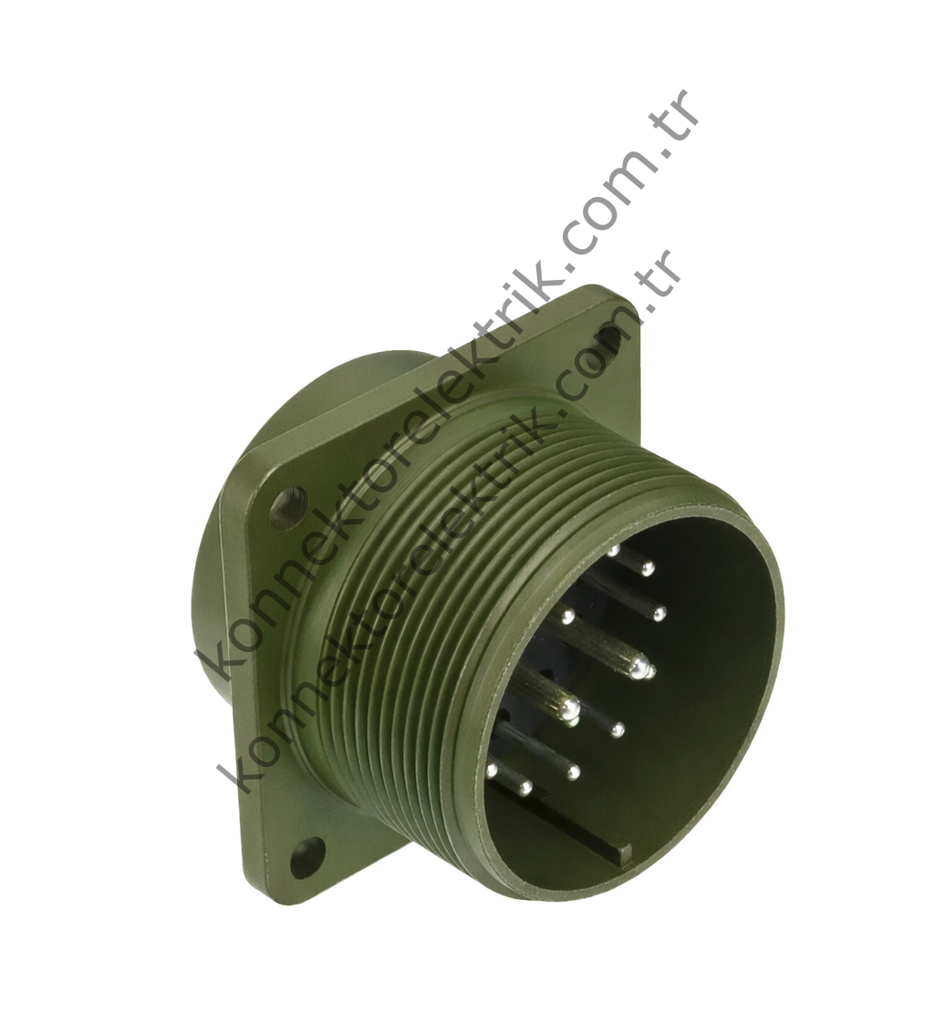 HZ CONNECTORS MS3102E 24-7P 16 Pin (14+2) Metal Kasa Panel Tipi Erkek Askeri Konnektör