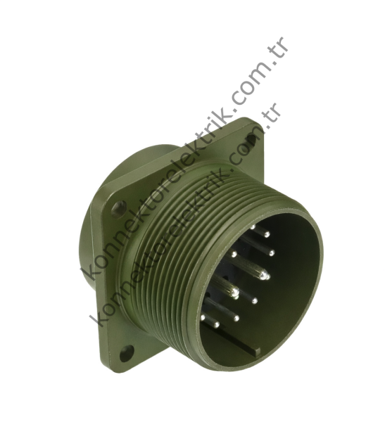 HZ CONNECTORS MS3102E 24-7P 16 Pin (14+2) Metal Kasa Panel Tipi Erkek Askeri Konnektör