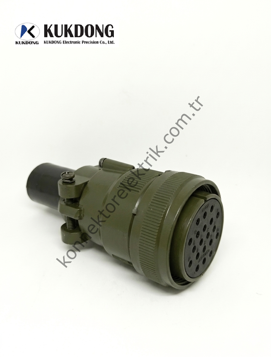 KUKDONG MS3106F 28-16S 20 Pin Kablo Tipi Dişi Askeri Konnektör