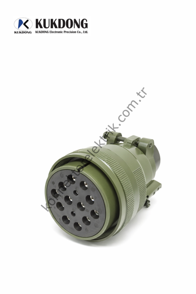 KUKDONG MS3106F 36-78S 14 Pin (12+2) Metal Kasa Kablo Tipi Dişi Askeri Konnektör