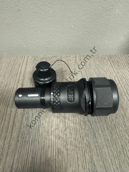 WEIPU WH800A-TJ-L2-500 1 Pin IP67 800A Kablo Tipi Erkek Powerlock Su Geçirmez Konnektör