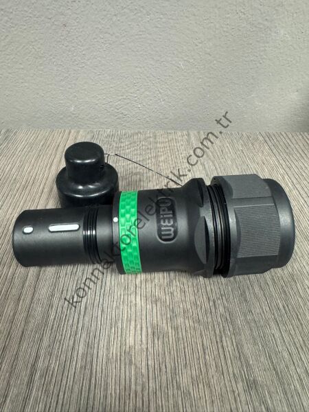 WEIPU WH800A-TJ-PE-500 1 Pin IP67 800A Kablo Tipi Erkek Powerlock Su Geçirmez Konnektör