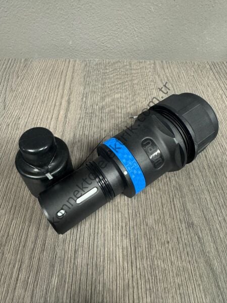 WEIPU WH800A-TJ-N-500 1 Pin IP67 800A Kablo Tipi Erkek Powerlock Su Geçirmez Konnektör