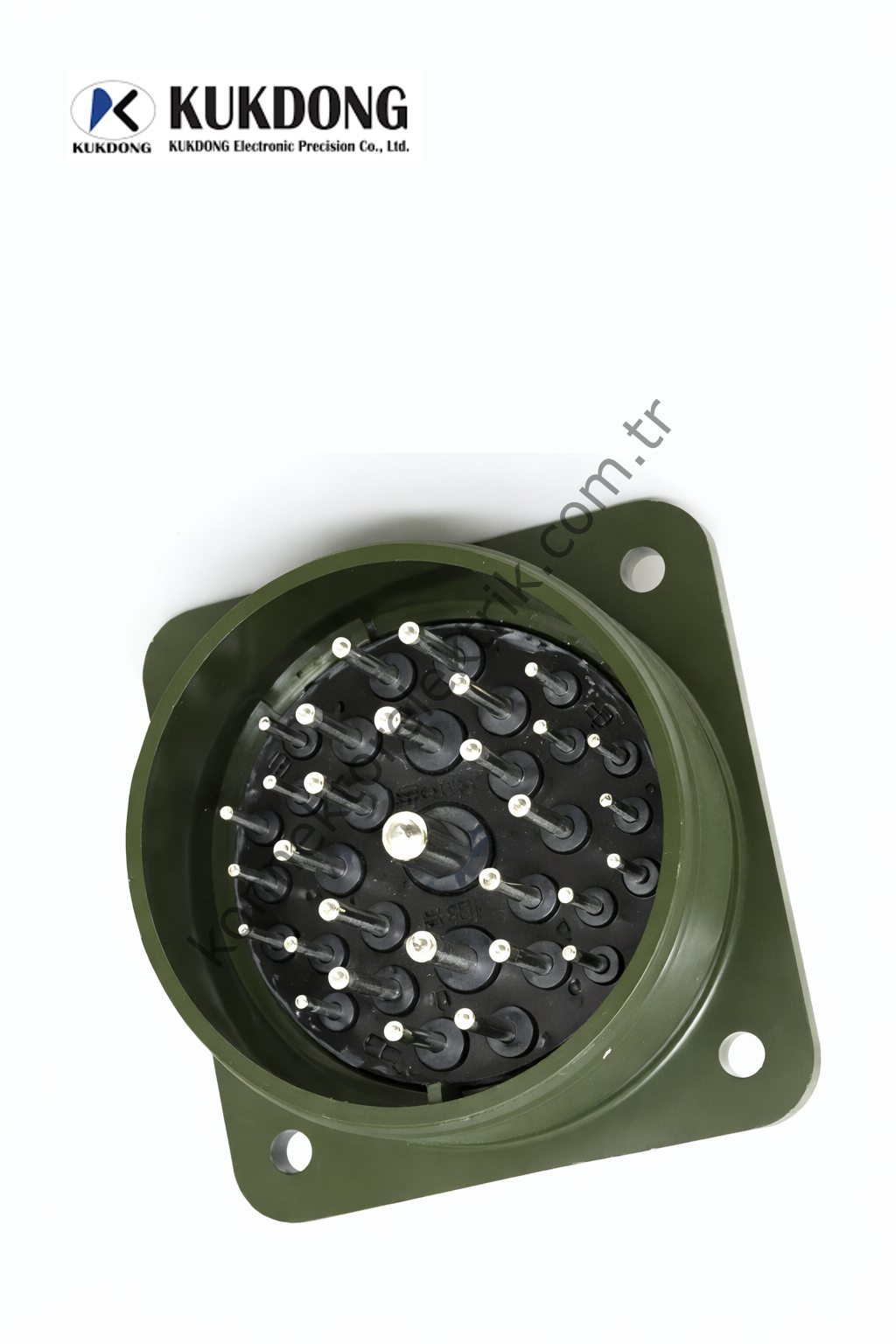 KUKDONG MS3102E 36-9P 31 Pin (14+14+2+1) Metal Kasa Panel Tipi Erkek Askeri Konnektör