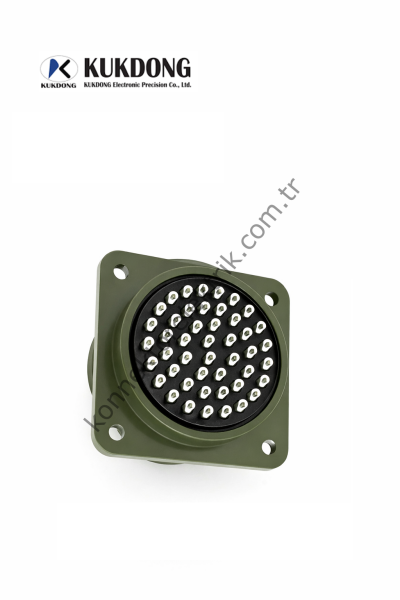 KUKDONG MS3102E 32-73P 46 Pin Metal Kasa Panel Tipi Erkek Askeri Konnektör