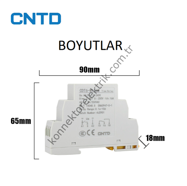 CNTD CDT6-M116W Multifonksiyon Zaman Rölesi