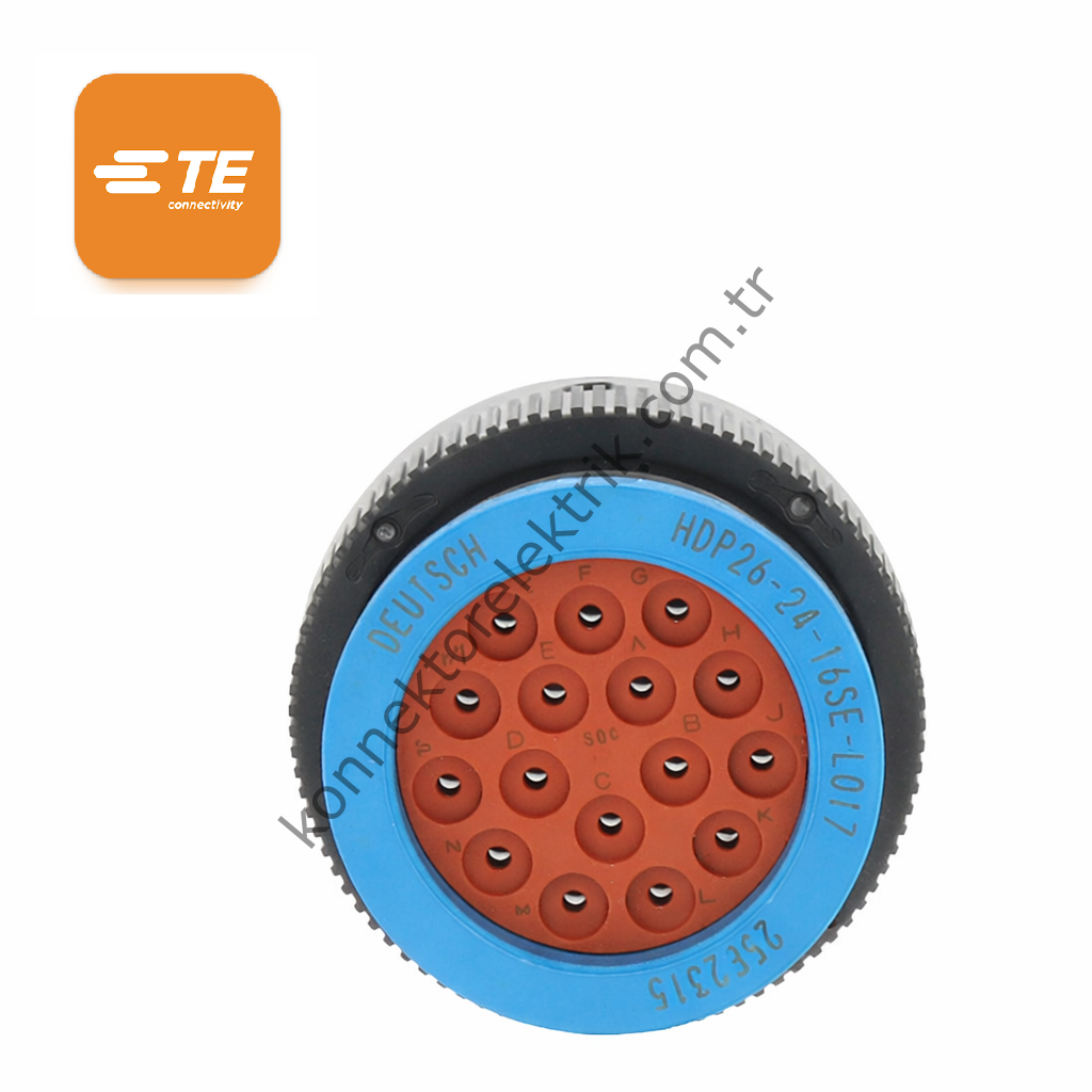 HDP26-24-16SE-L017 16 PİNLİ KABLO TİPİ DİŞİ KONNEKTÖR