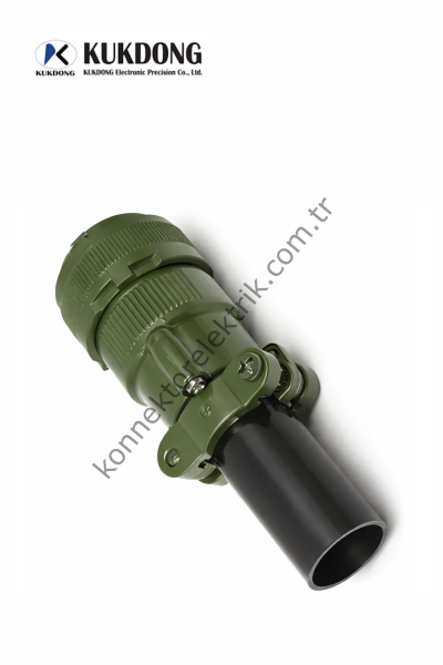 KUKDONG MS3106F 20-2S 1 Pin Metal Kasa Kablo Tipi Dişi Askeri Konnektör