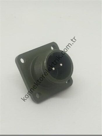 KUKDONG MS3102E 12S-3P 2 Pin Metal Kasa Panel Tipi Erkek Askeri Konnektör