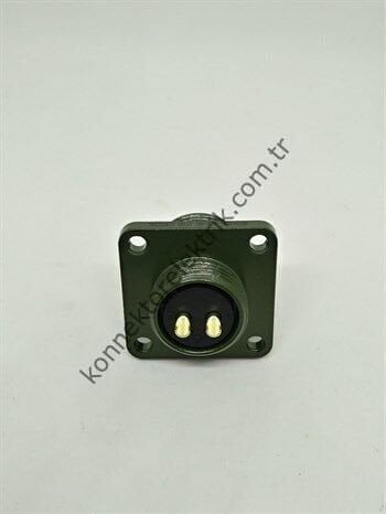 KUKDONG MS3102E 14S-9S 2 Pin Metal Kasa Panel Tipi Dişi Askeri Konnektör