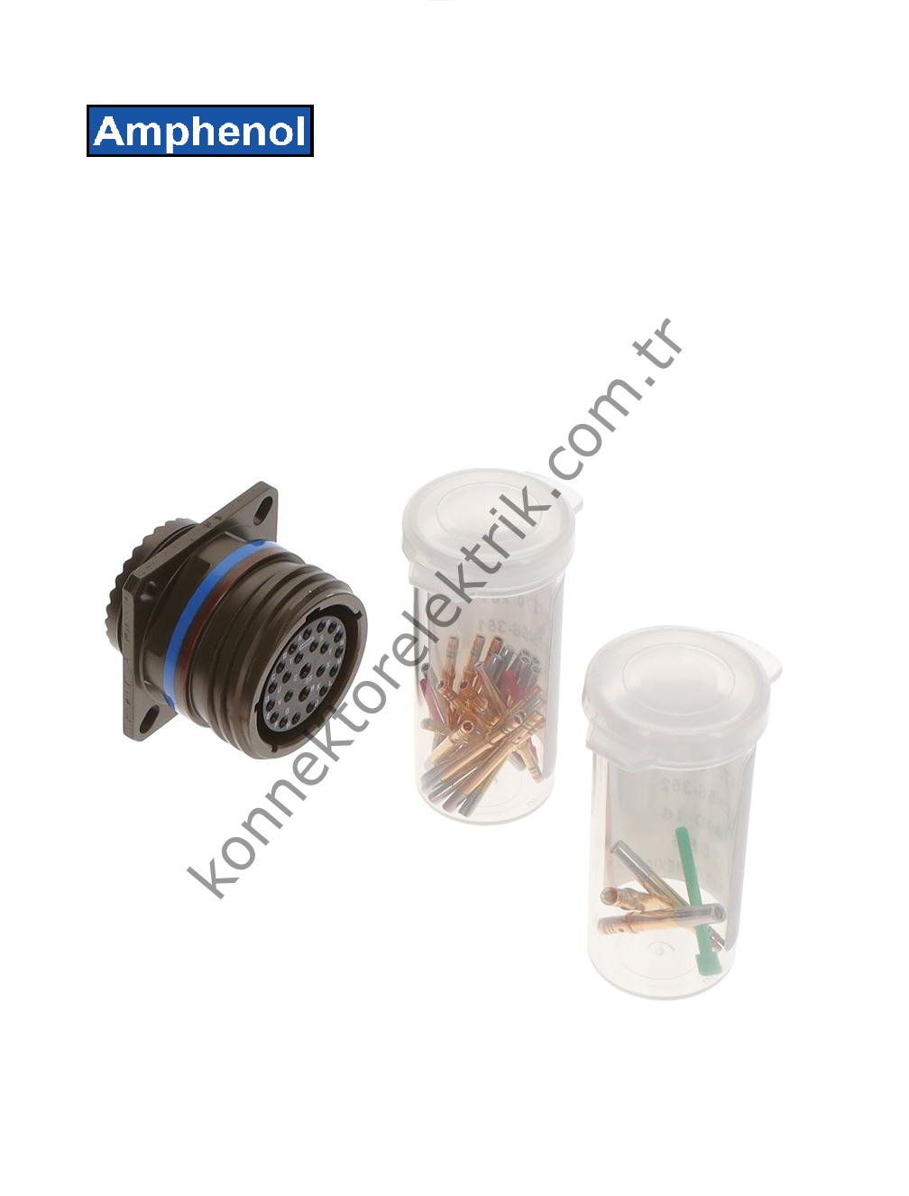AMPHENOL D38999/20WE99SN (MIL-DTL) 23 Pin Panel Tipi Dişi Askeri Konnektör