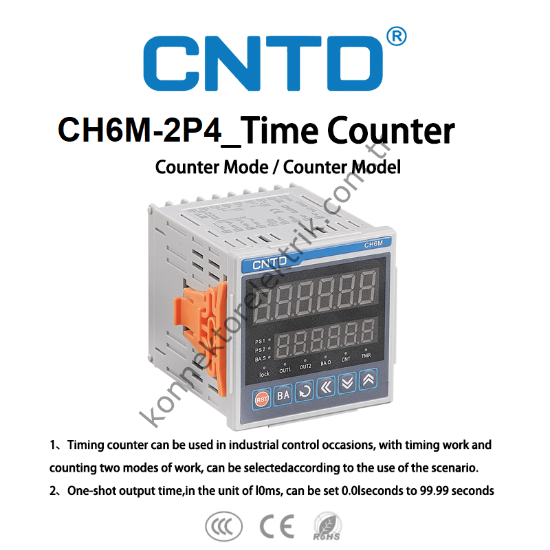 CNTD CH6M-2P4 Dijital Programlanabilir Sayıcı ve Zaman Rölesi