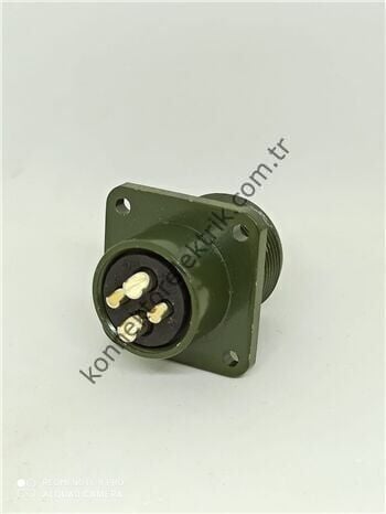 KUKDONG MS3102E 16-9P 4 Pin (2+2) Metal Kasa Panel Tipi Erkek Askeri Konnektör