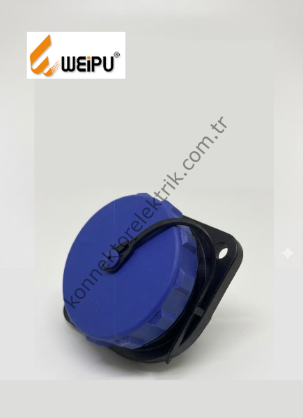 WEIPU SP2913/P3 3 Pin IP68 Plastik Kasa Panel Tipi Erkek Su Geçirmez Konnektör