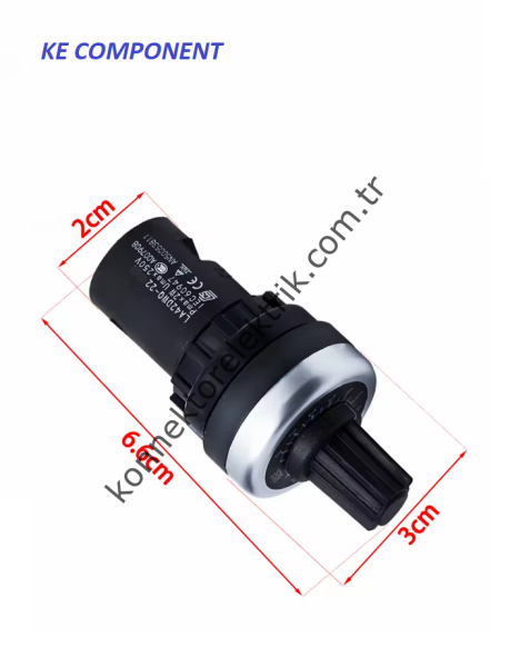 LA42DWQ-22/10K Plastik Gövde Tek Turlu Potansiyometre 22mm 10kΩ