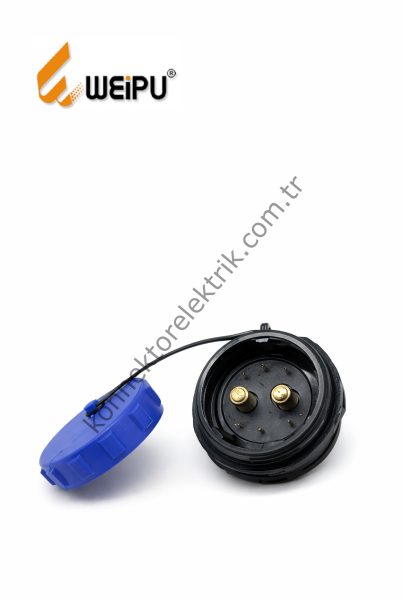 WEIPU SP2912/P8 8 Pin IP68 Plastik Kasa Panel Tipi Erkek Su Geçirmez Konnektör