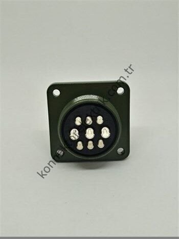 KUKDONG MS3102E 20-18S 9 Pin (6+3) Metal Kasa Panel Tipi Dişi Askeri Konnektör