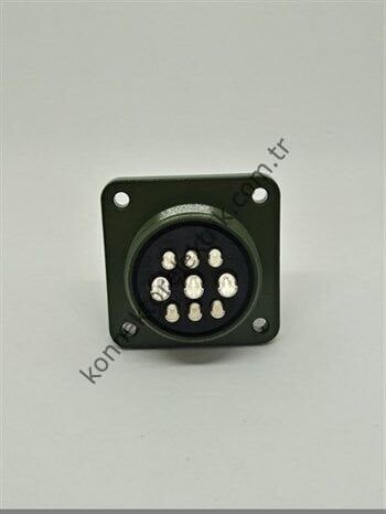 HZ CONNECTORS MS3102E 20-18S 9 Pin (6+3) Metal Kasa Panel Tipi Dişi Askeri Konnektör