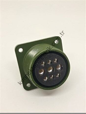 HZ CONNECTORS MS3102E 20-18S 9 Pin (6+3) Metal Kasa Panel Tipi Dişi Askeri Konnektör