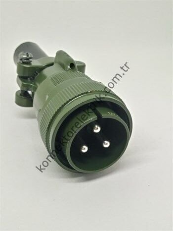 KUKDONG MS3106F 20-19P 3 Pin Metal Kasa Kablo Tipi Erkek Askeri Konnektör