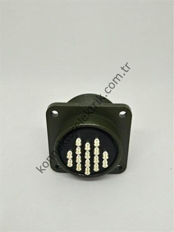 KUKDONG MS3102E 24-5P 16 Pin Metal Kasa Panel Tipi Erkek Askeri Konnektör