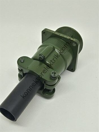 KUKDONG MS3100E 24-11S 9 Pin (6+3) Metal Kasa Karşıt Kablo Tipi Dişi Askeri Konnektör