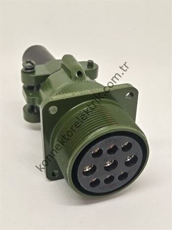 KUKDONG MS3100E 24-11S 9 Pin (6+3) Metal Kasa Karşıt Kablo Tipi Dişi Askeri Konnektör