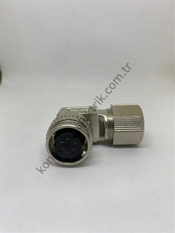 DK182 90° Açılı 6 Pin Dişi Konnektör