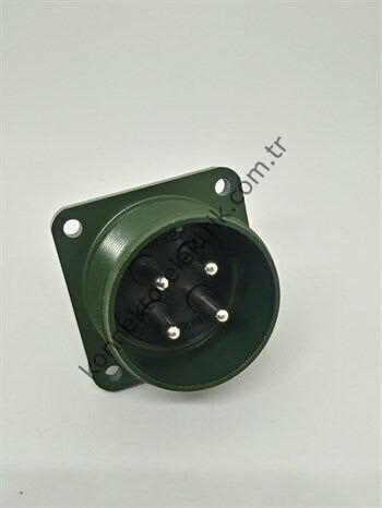 KUKDONG MS3102E 24-22P 4 Pin Metal Kasa Panel Tipi Erkek Askeri Konnektör