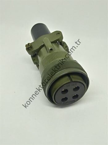 KUKDONG MS3106F 24-22S 4 Pin Metal Kasa Kablo Tipi Dişi Askeri Konnektör