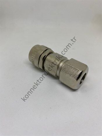 HZ CONNECTORS DK182 3 Pin Metal Kasa Düz Dişi Konnektör