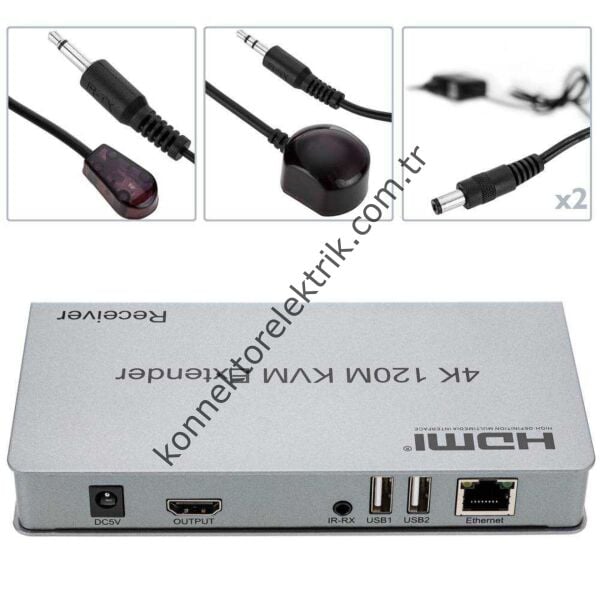 EXPOTECH EX-HDMI60KWM 60mt HDMI + USB KWM Extender