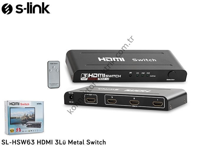 EXPOTECH EX-HDMI3001 3 Giriş - 1 Çıkış HDMI Switch