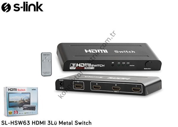EXPOTECH EX-HDMI3001 3 Giriş - 1 Çıkış HDMI Switch