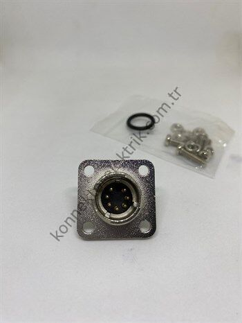 HZ CONNECTORS DK182 7 Pin Metal Kasa Panel Tipi Erkek Konnektör