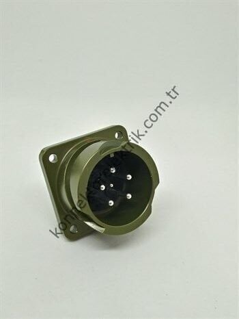 KUKDONG KDB02E 20-17P 6 Pin Metal Kasa Bayonet Panel Tipi Erkek Askeri Konnektör
