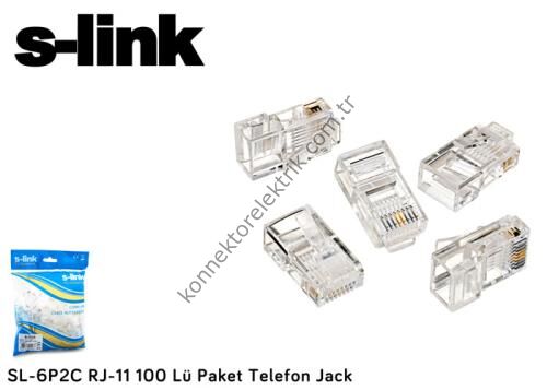 EXPOTECH ASS0012 RJ11 Telefon Plug Network Konnektörü (100 ad.)