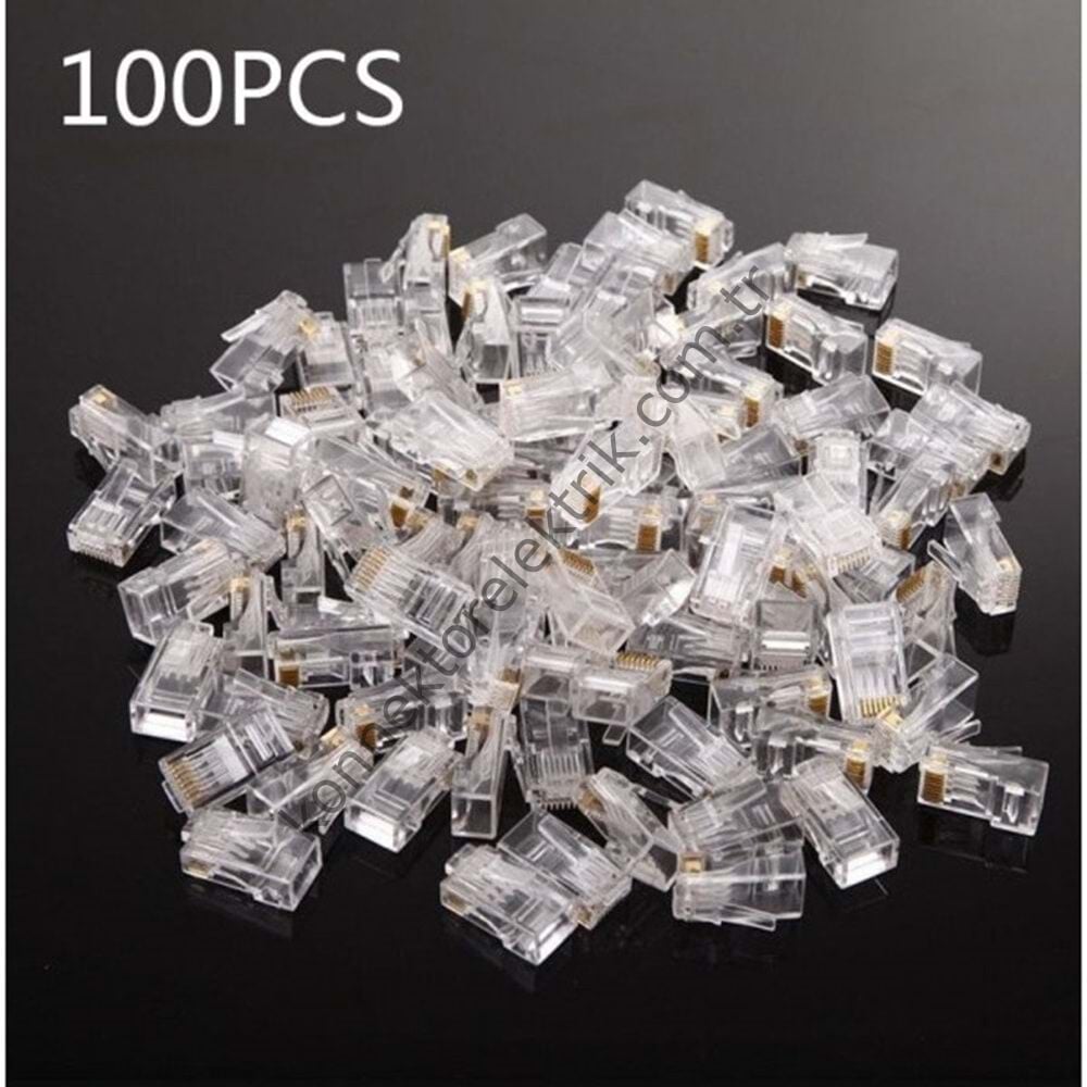 EXPOTECH RJ45PLUG RJ45 İnternet Plug Network Konnektörü (100 adet)
