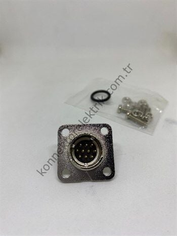 HZ CONNECTORS DK182 10 Pin Metal Kasa Panel Tipi Erkek Konnektör
