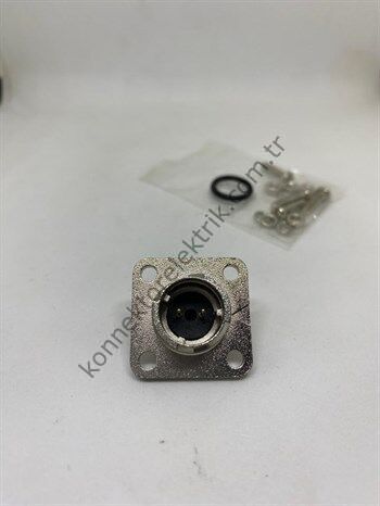 HZ CONNECTORS DK182 2 Pin Metal Kasa Panel Tipi Erkek Konnektör