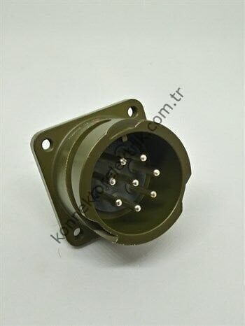 KUKDONG KDB02E 22-23P 8 Pin Metal Kasa  Bayonet Panel Tipi Erkek Askeri Konnektör